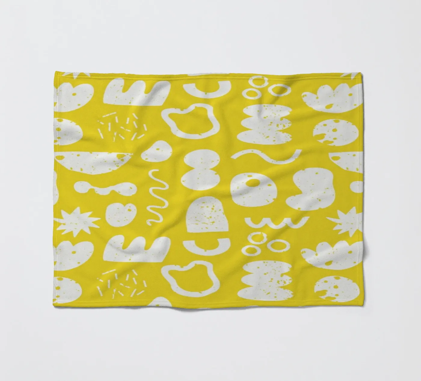 Yellow Pattern Fleecedecke von treechild
