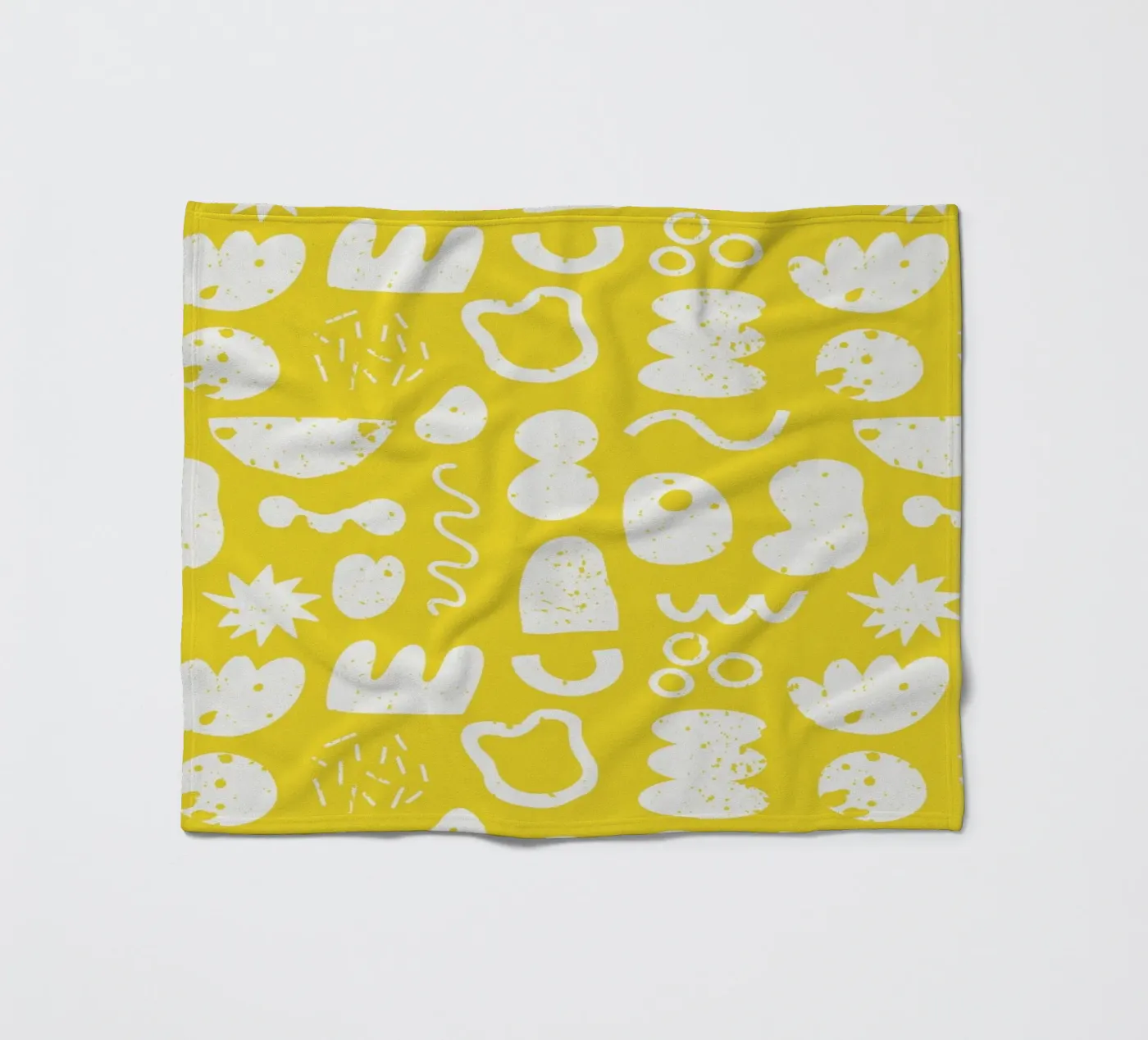 Yellow Pattern Fleecedecke von treechild