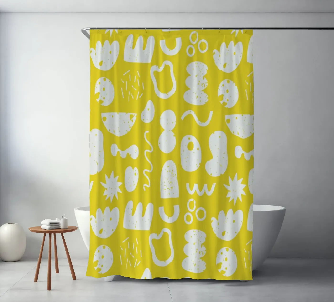 Yellow Pattern Duschvorhang von treechild