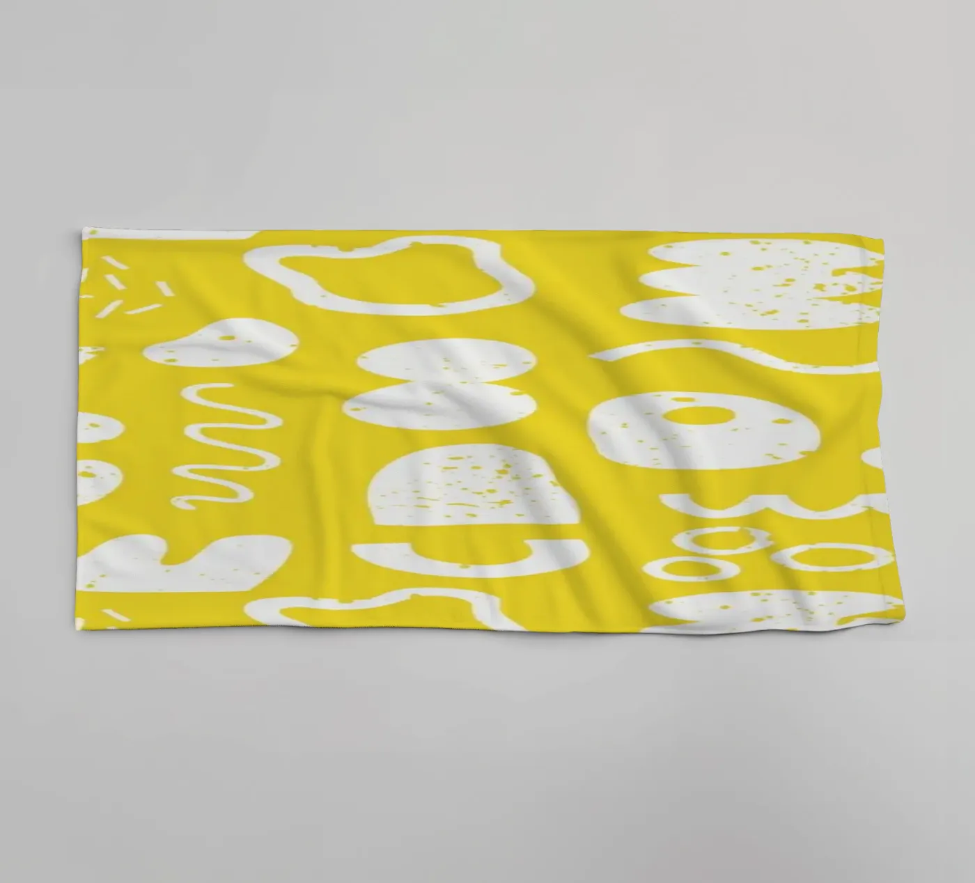 Yellow Pattern badhanddoek van treechild