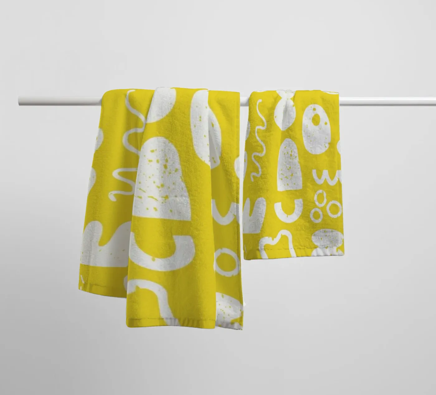 Yellow Pattern badhanddoek van treechild