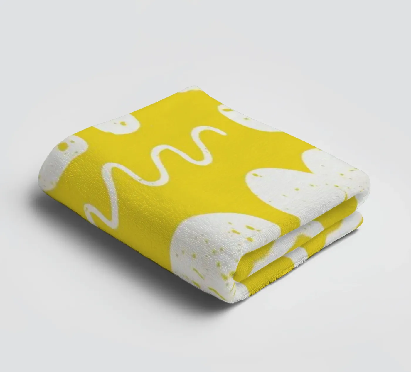 Yellow Pattern badhanddoek van treechild