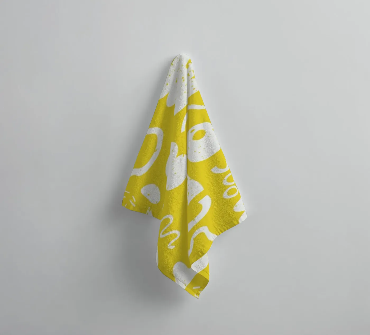 Yellow Pattern badhanddoek van treechild