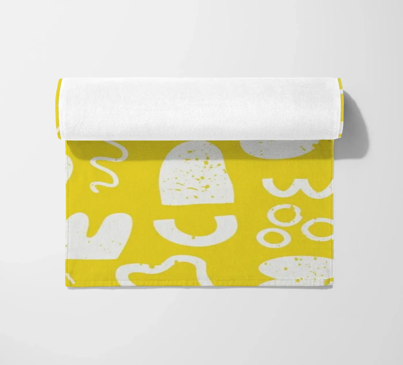Yellow Pattern strandhanddoek van treechild