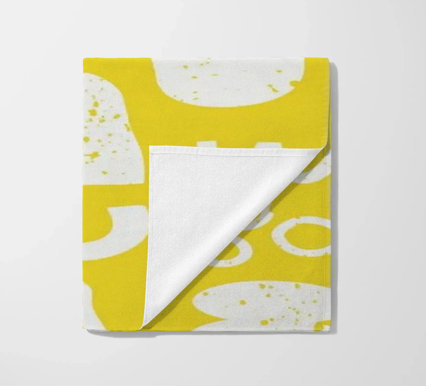 Yellow Pattern strandhanddoek van treechild