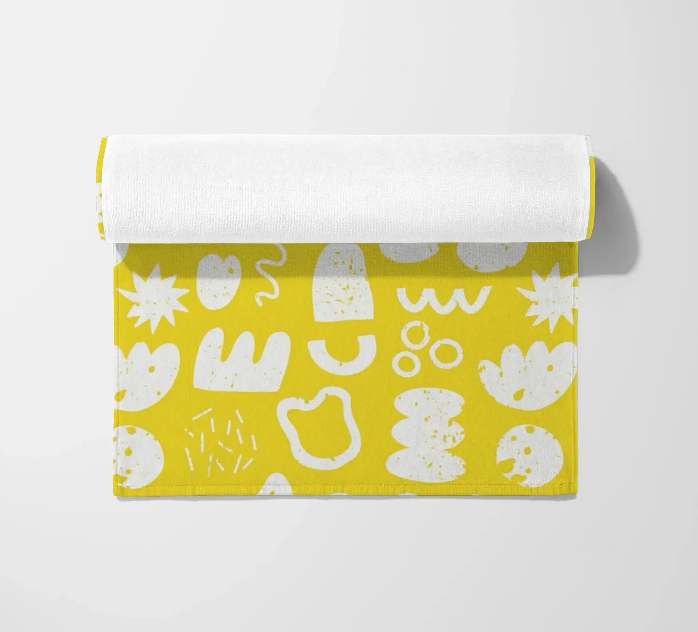 Yellow Pattern strandhanddoek van treechild