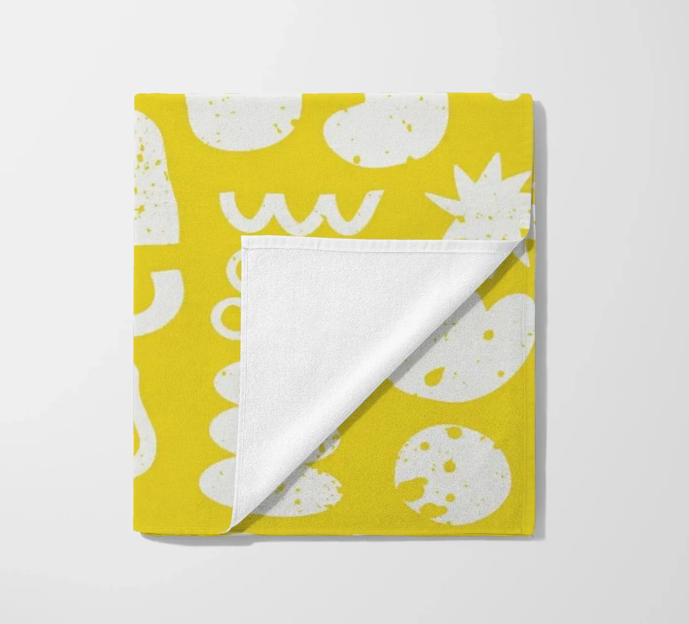 Yellow Pattern strandhanddoek van treechild