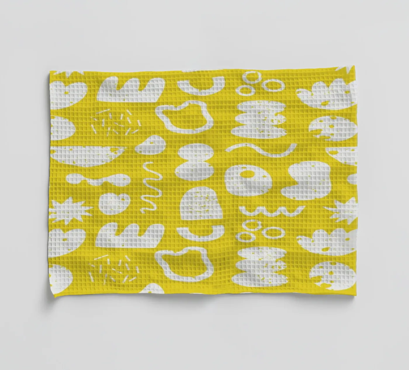 Yellow Pattern Geschirrtuch von treechild