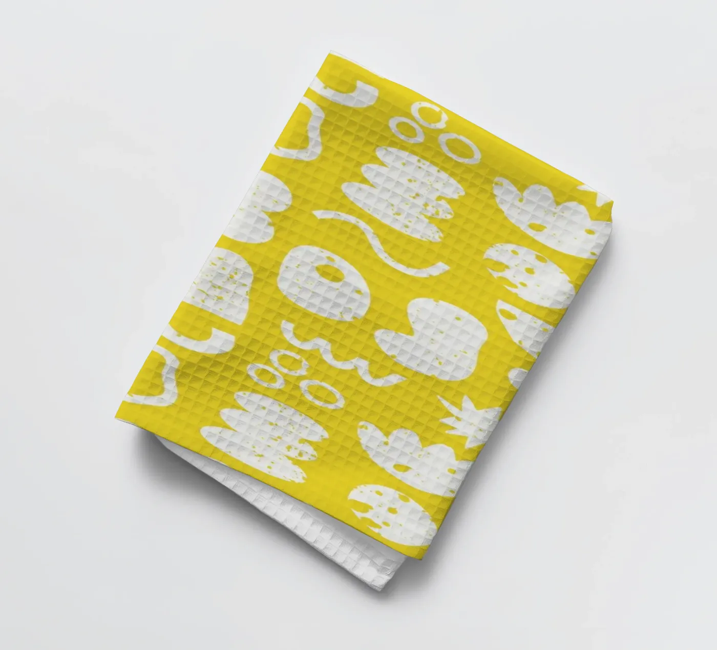 Yellow Pattern Geschirrtuch von treechild