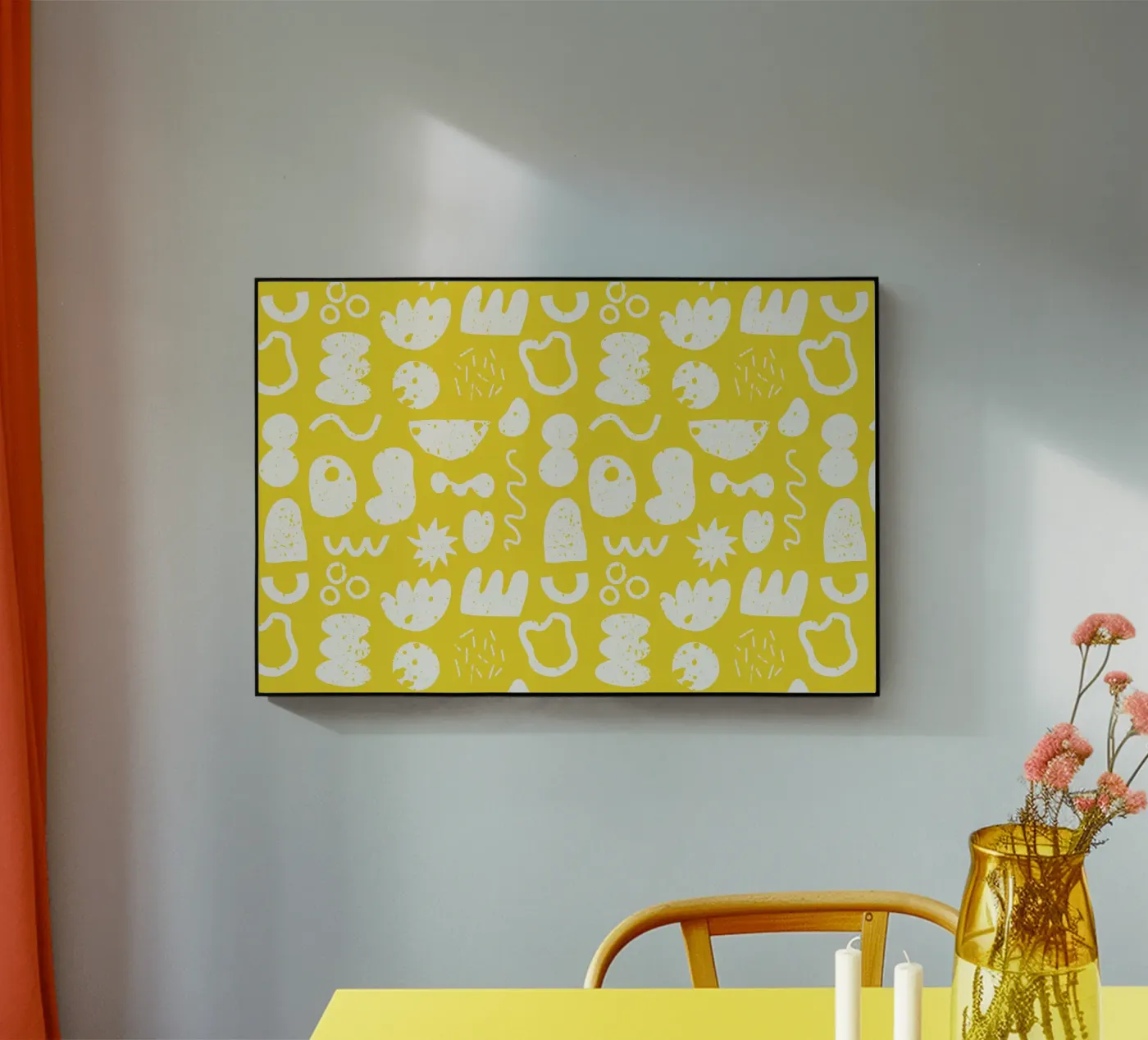 Yellow Pattern plexiglass da treechild