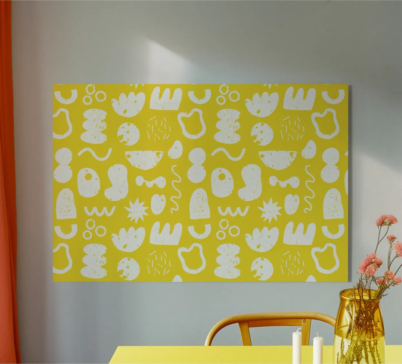 Yellow Pattern plexiglass da treechild