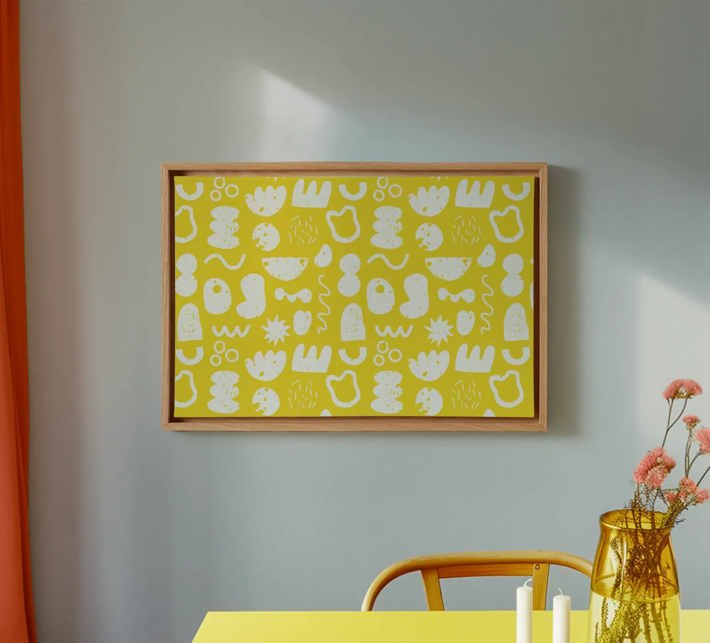 Yellow Pattern Leinwand von treechild