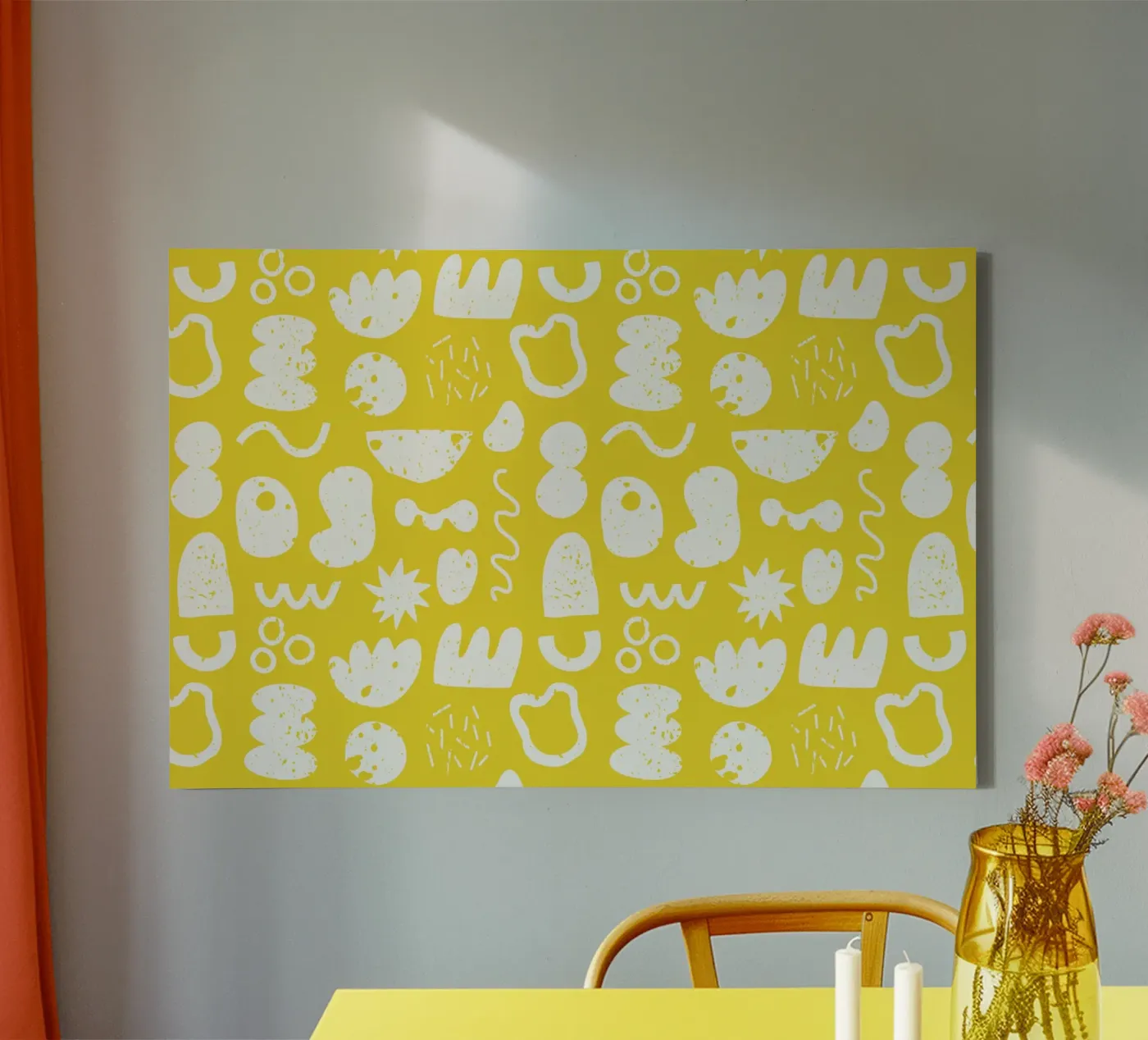 Yellow Pattern Leinwand von treechild