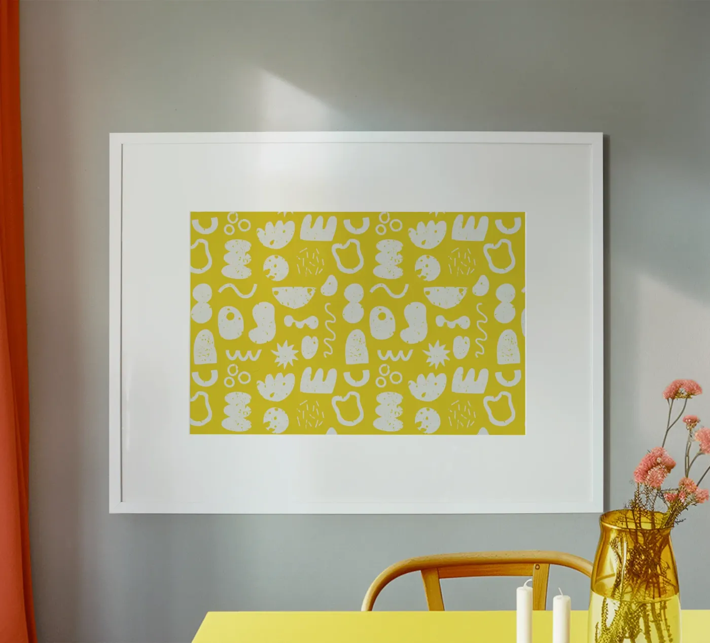 Yellow Pattern Poster von treechild