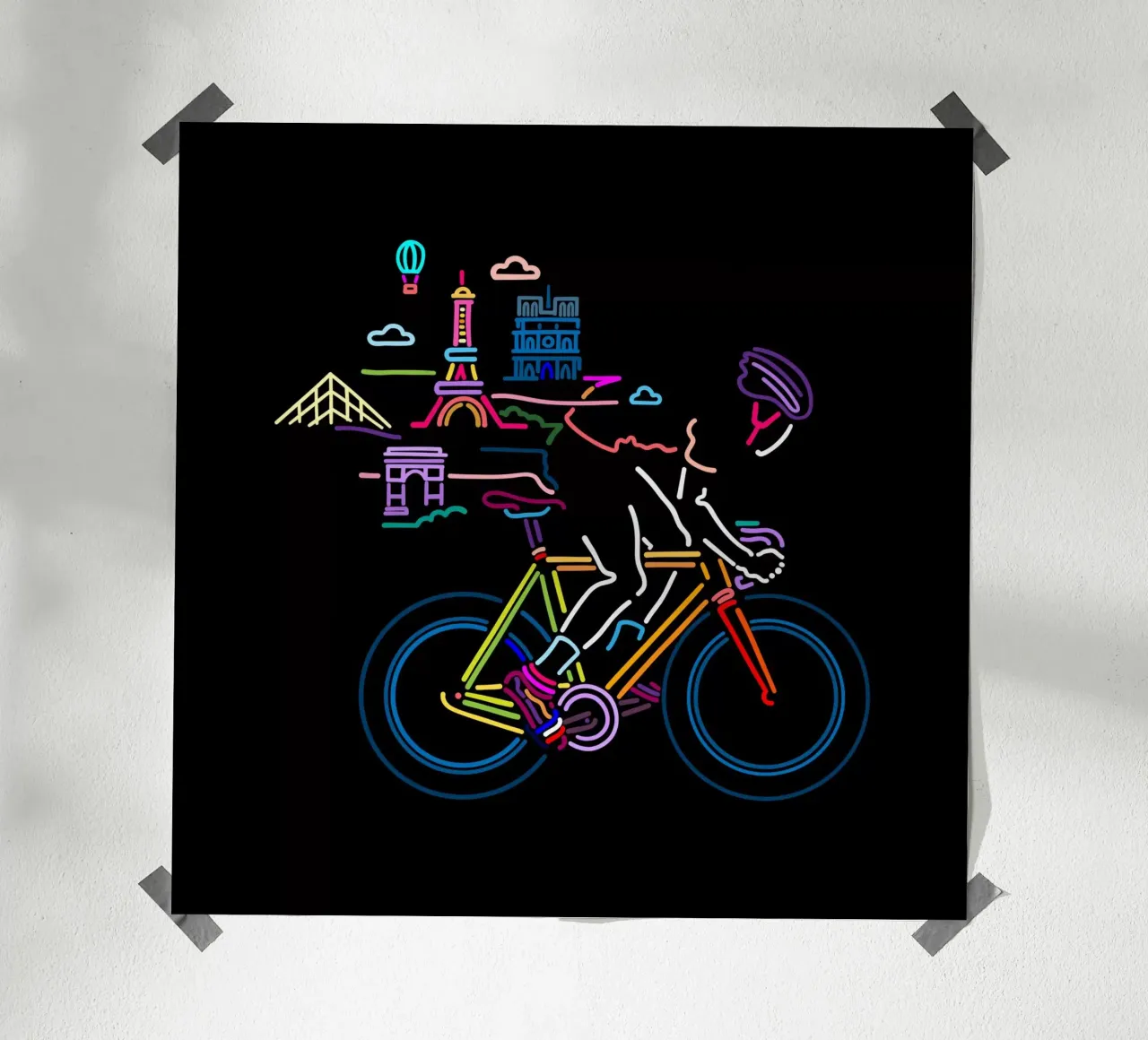 Parigi in bicicletta poster da The Cyclist