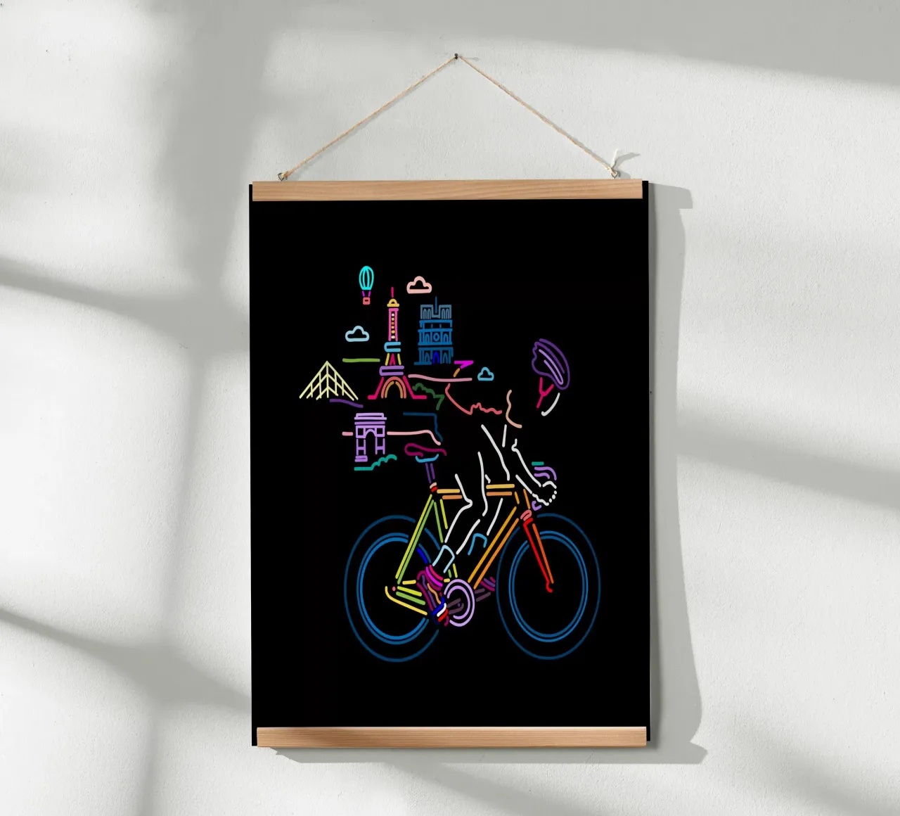 Parigi in bicicletta poster da The Cyclist