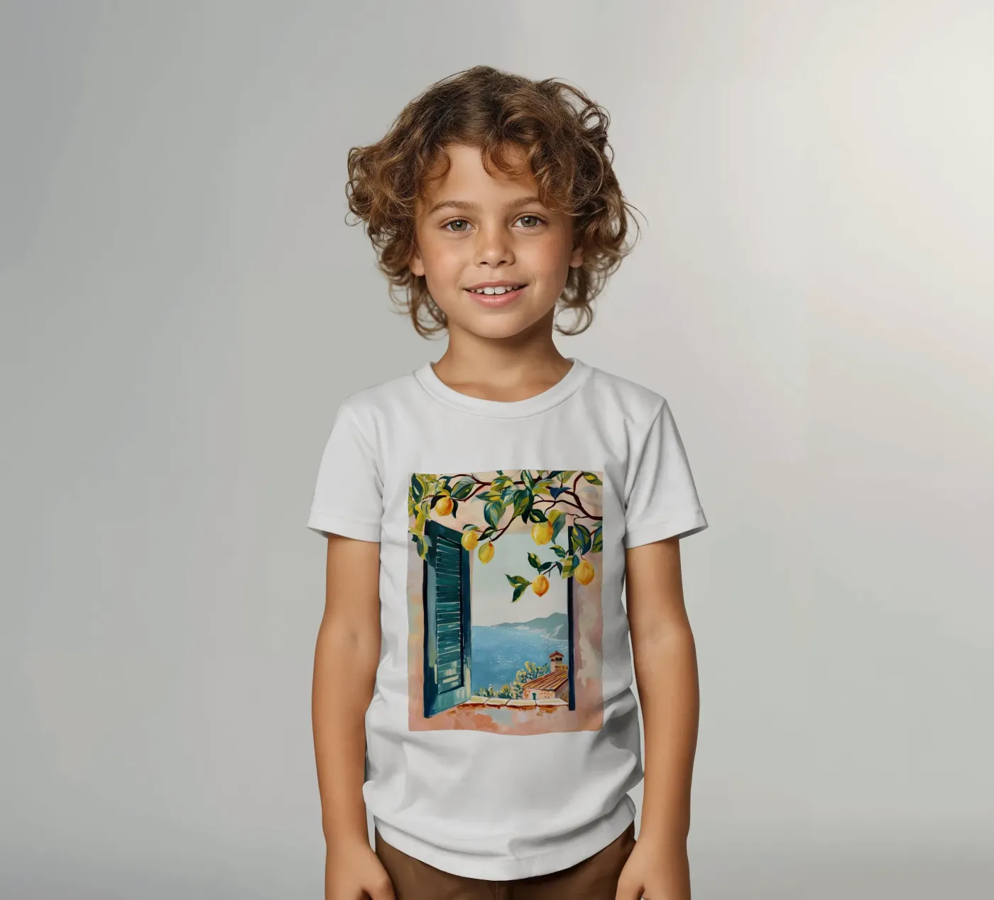 Lemon Window t-shirt bambini da softsoul