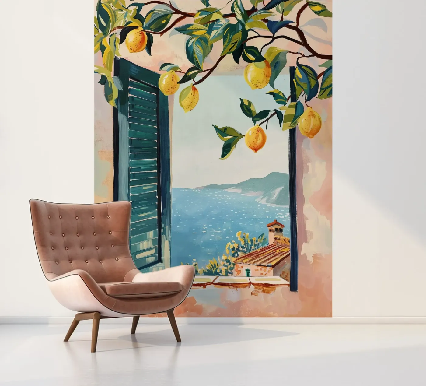 Lemon Window fotobehang van softsoul