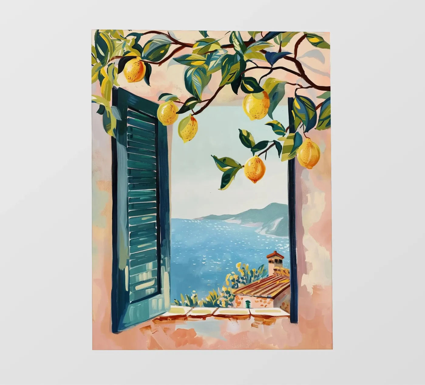 Lemon Window fotobehang van softsoul