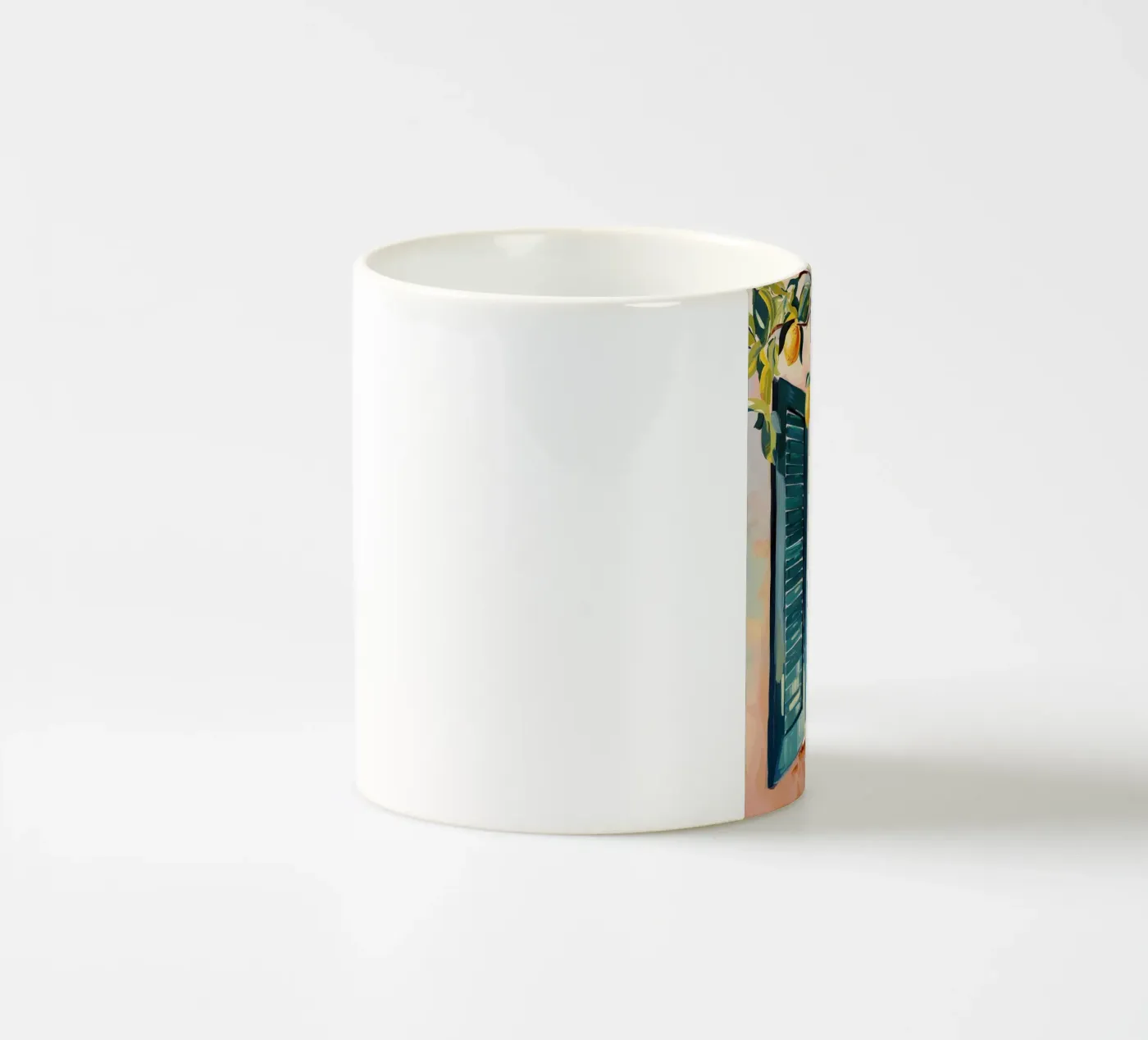 Lemon Window ceramic mug by softsoul