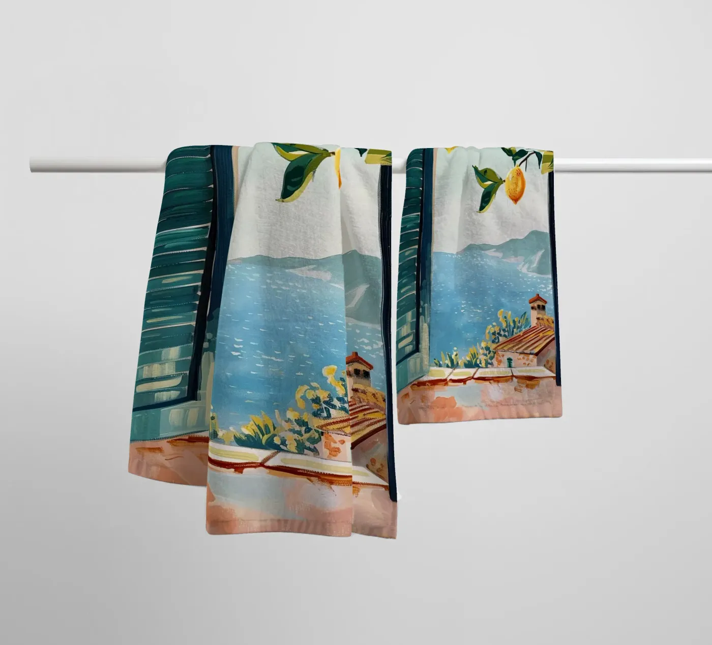 Lemon Window towel by softsoul