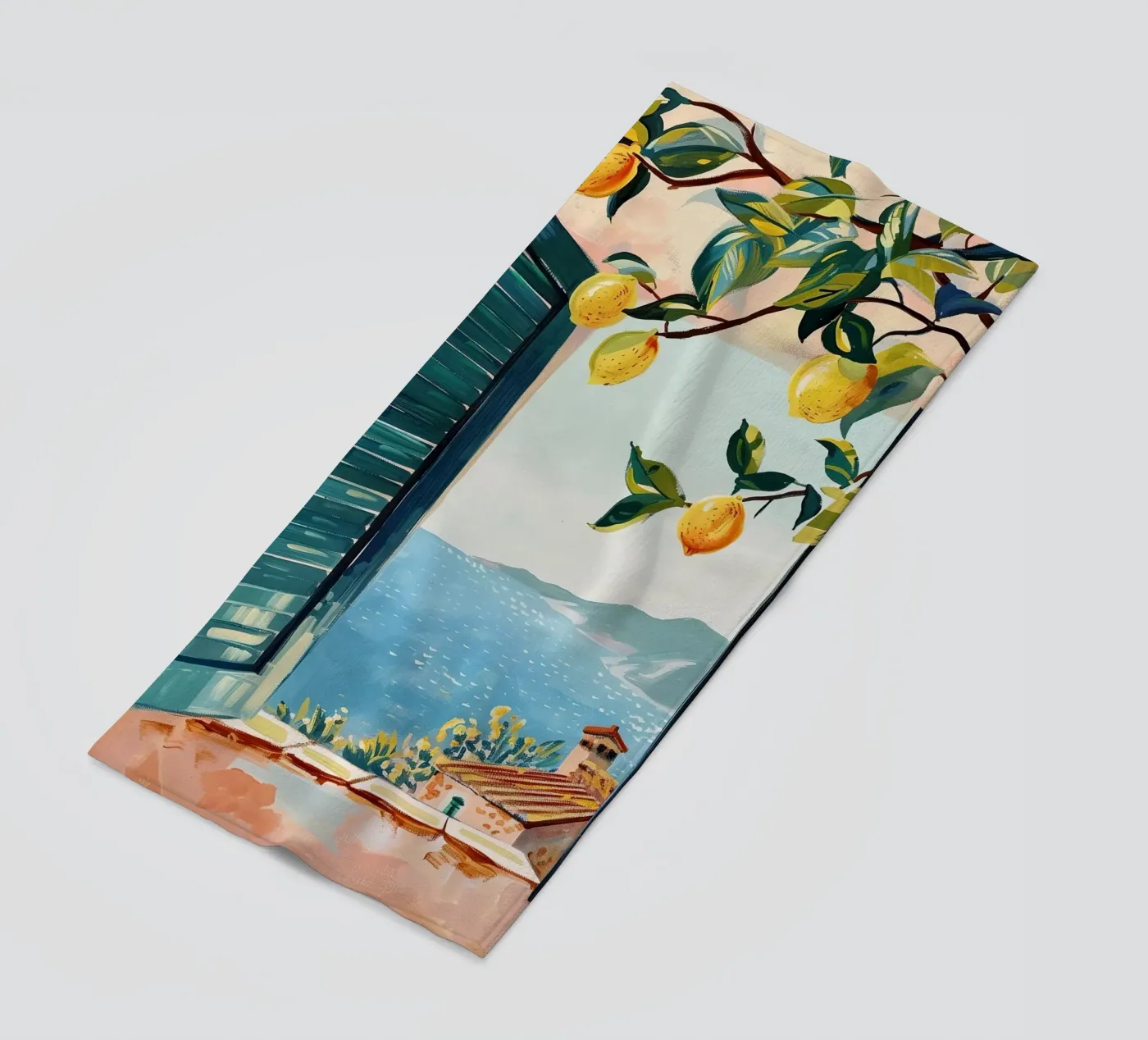 Lemon Window strandhanddoek van softsoul