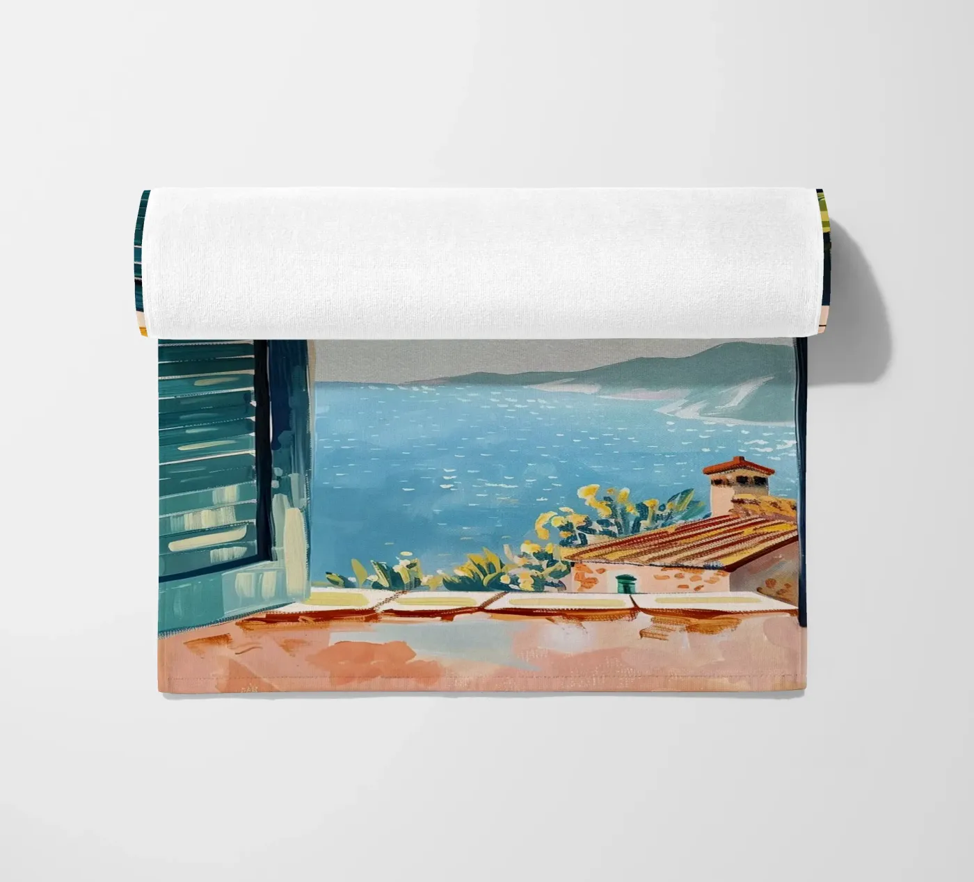 Lemon Window strandhanddoek van softsoul