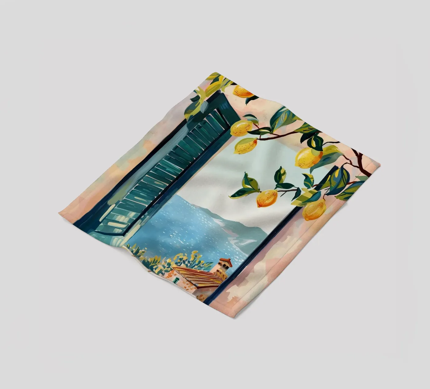 Lemon Window Fleecedecke von softsoul
