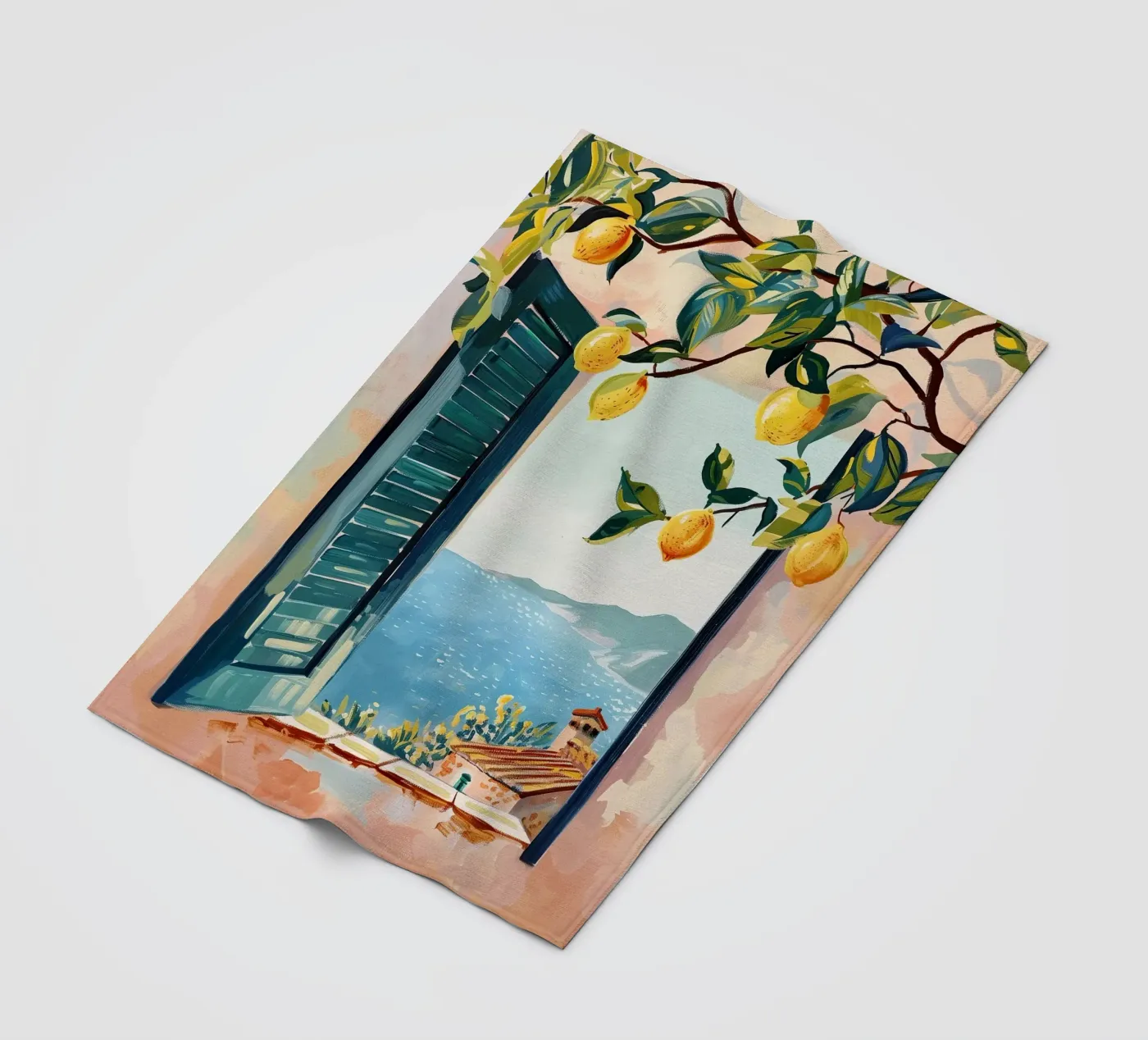 Lemon Window Fleecedecke von softsoul