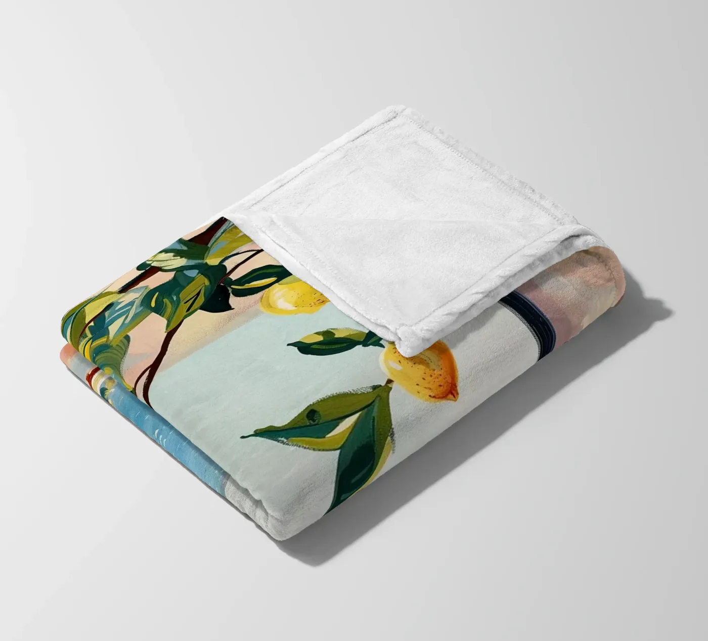Lemon Window Fleecedecke von softsoul
