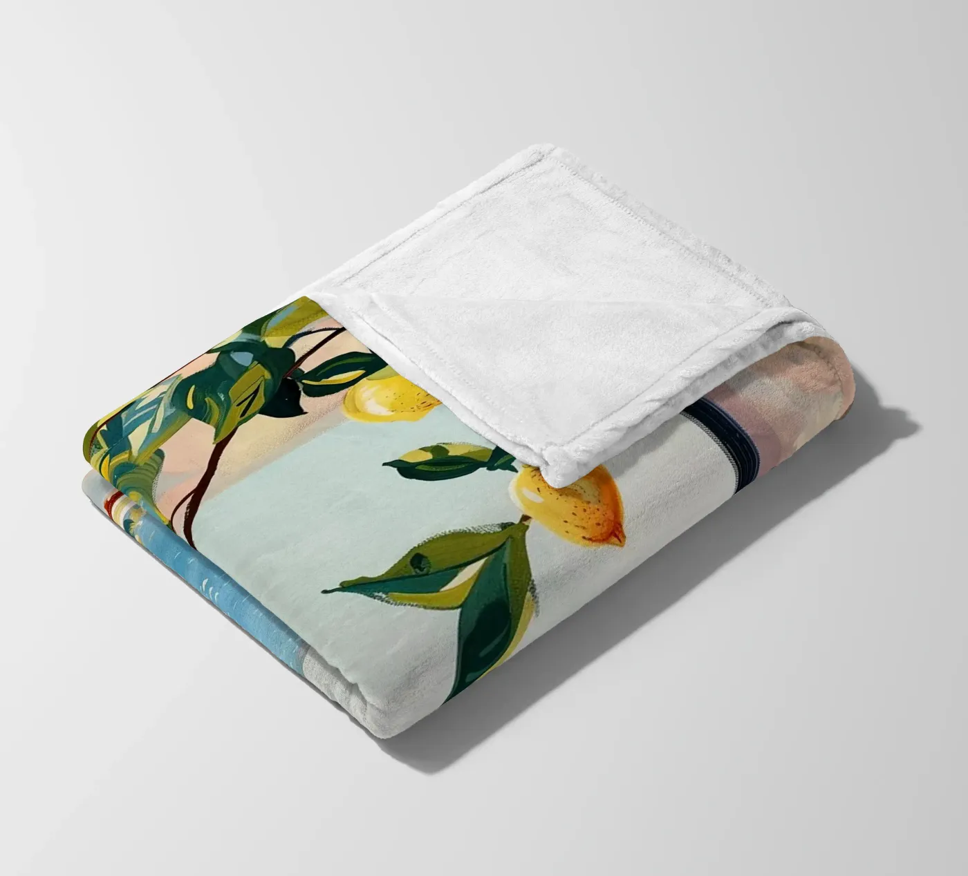 Lemon Window Fleecedecke von softsoul