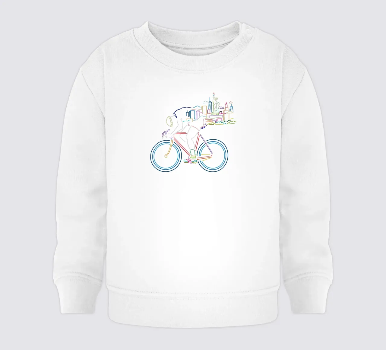 NY in bicicletta felpa neonato da The Cyclist