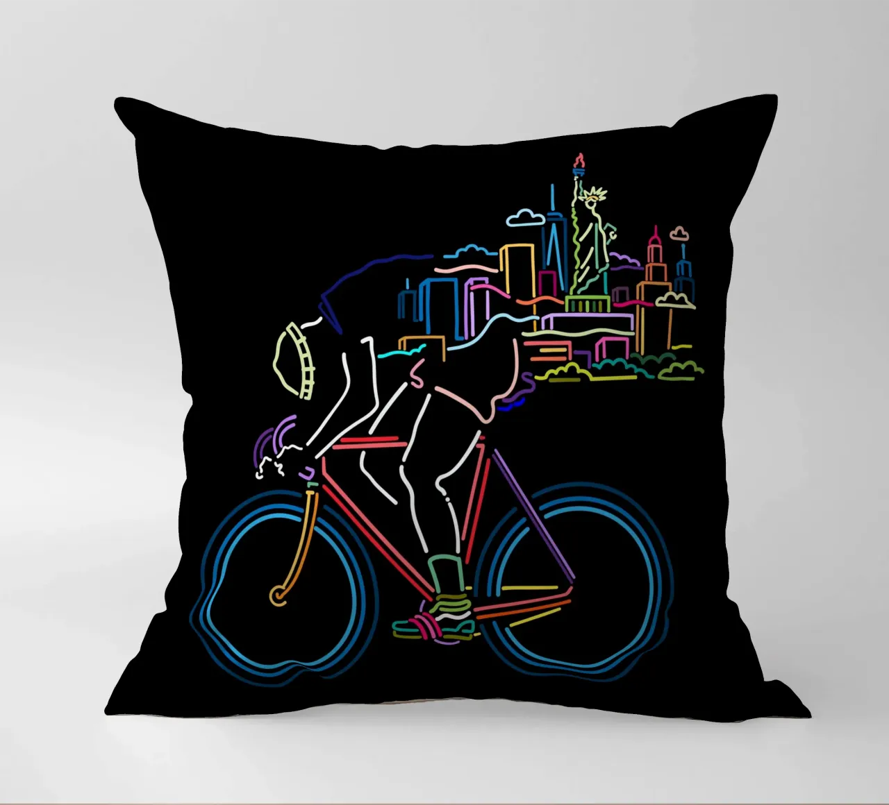 NY in bicicletta cuscino da The Cyclist