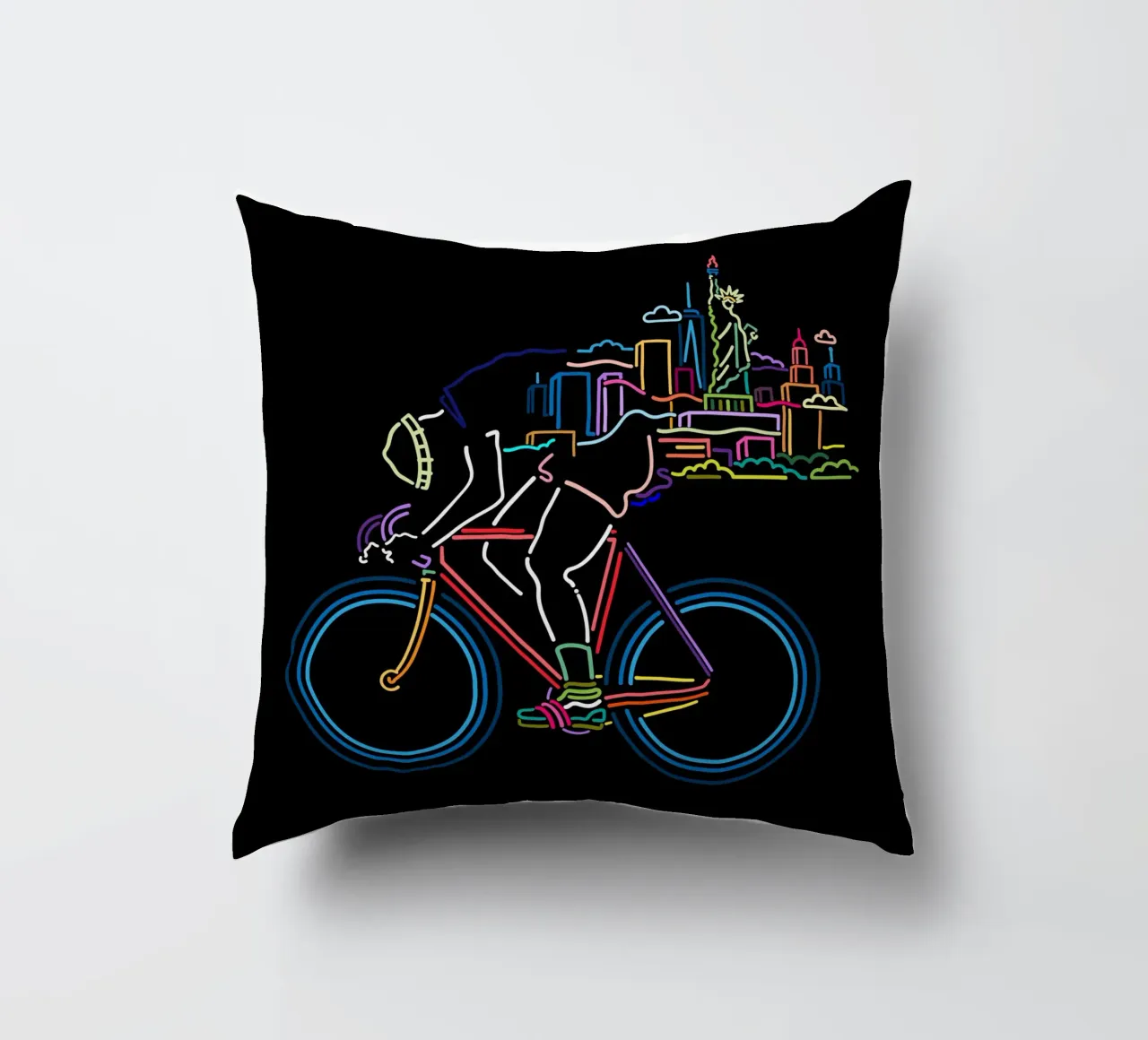 NY in bicicletta cuscino da The Cyclist