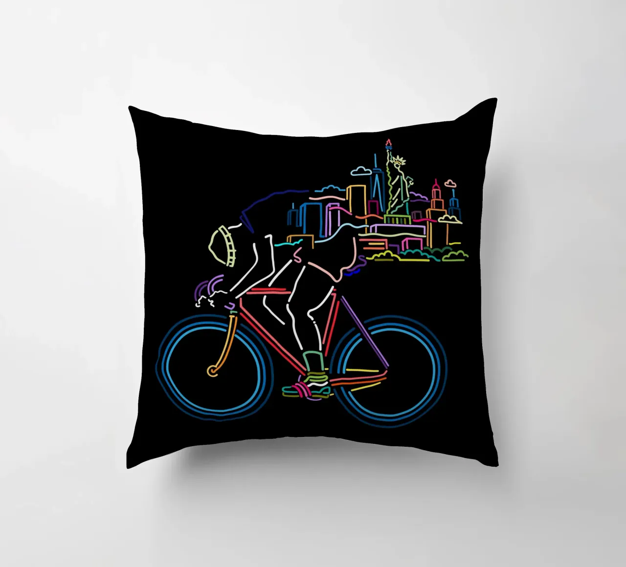 NY in bicicletta cuscino da The Cyclist