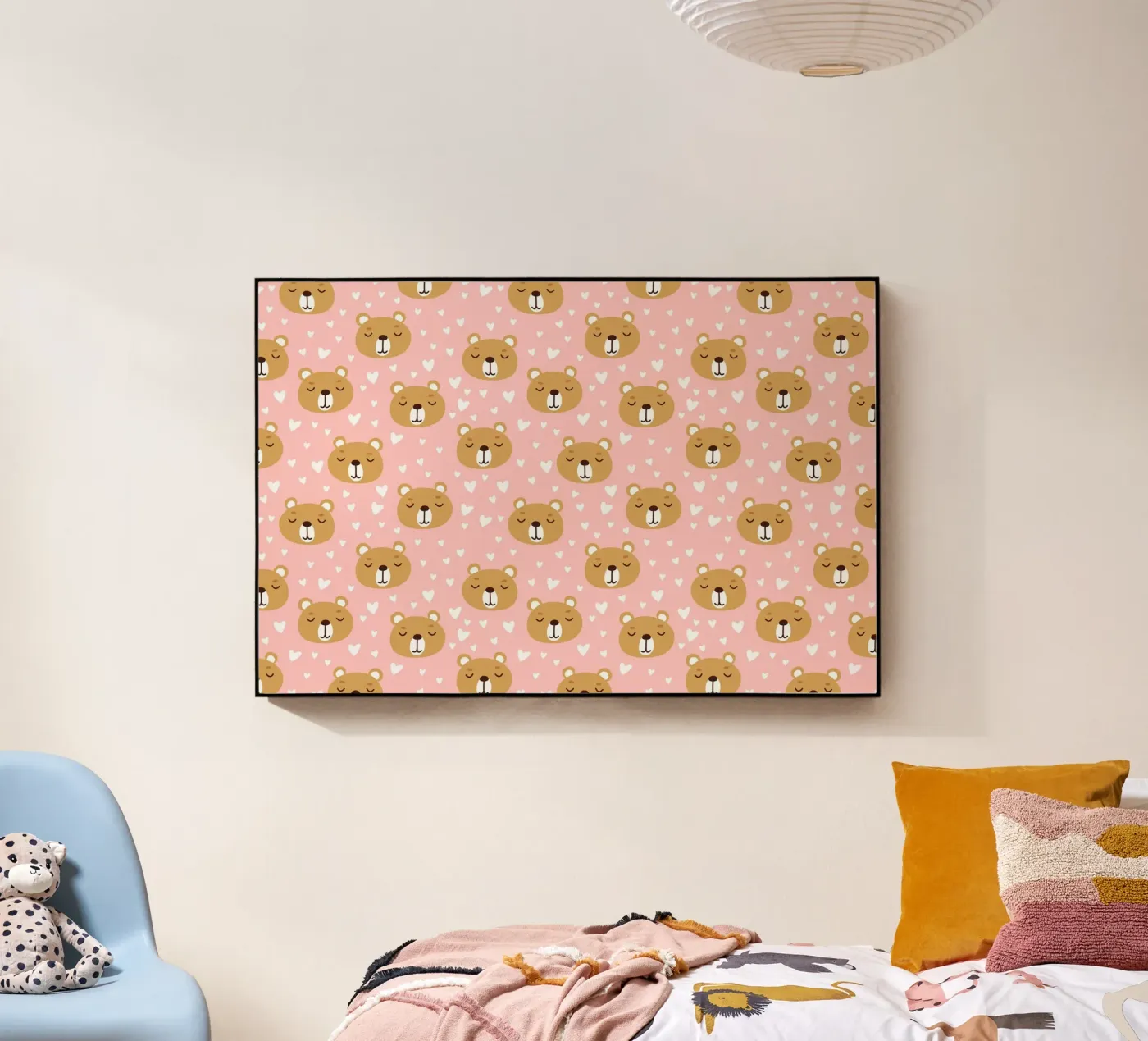 Cute Bear Pattern Acryl-Glas von treechild