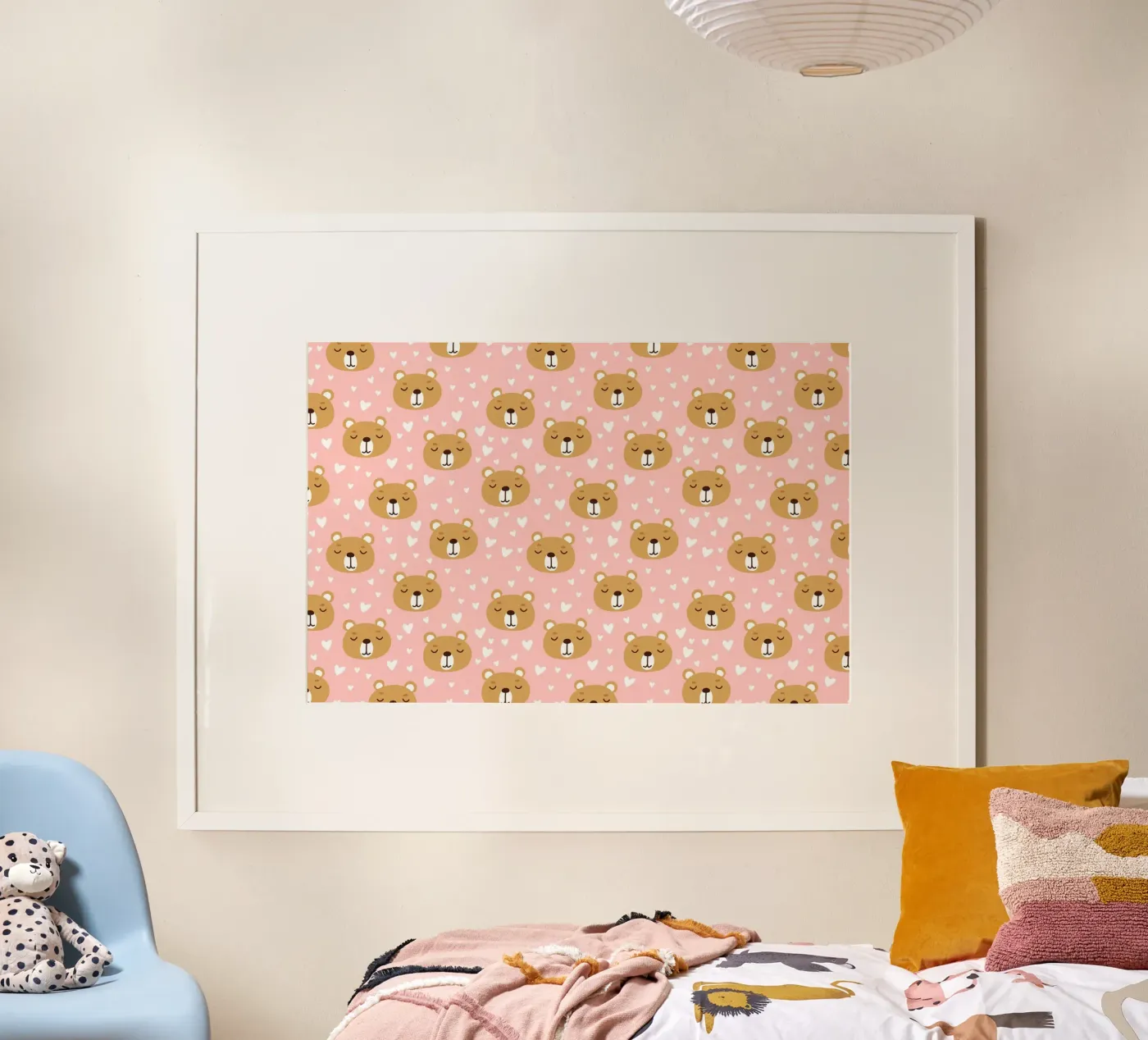 Cute Bear Pattern poster da treechild
