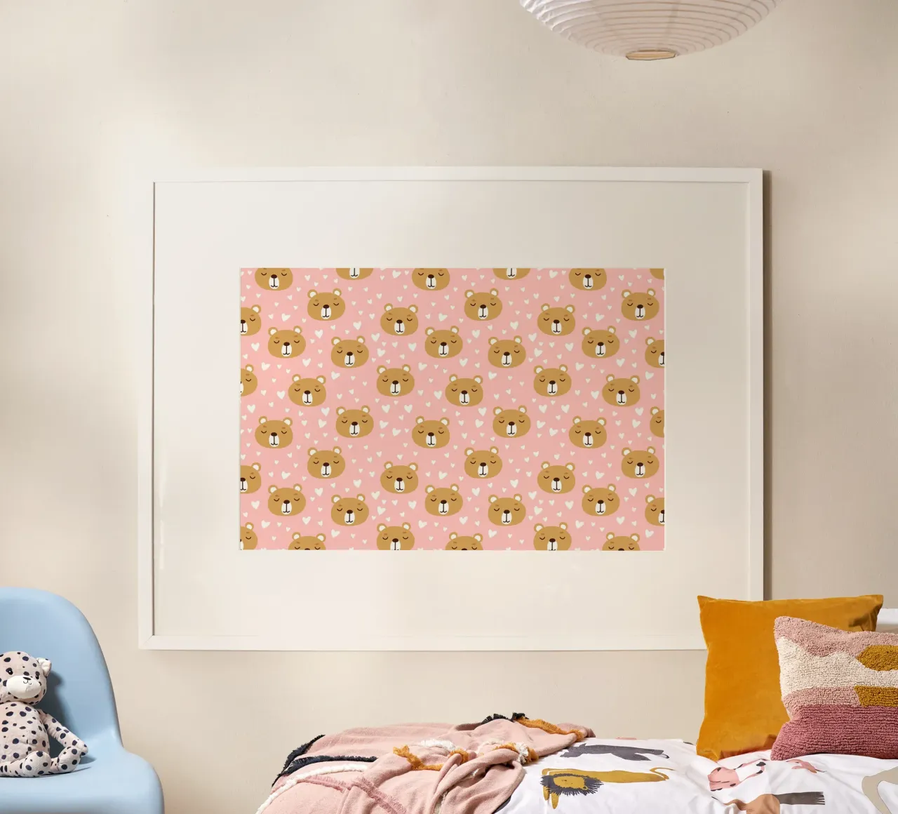 Cute Bear Pattern poster de treechild