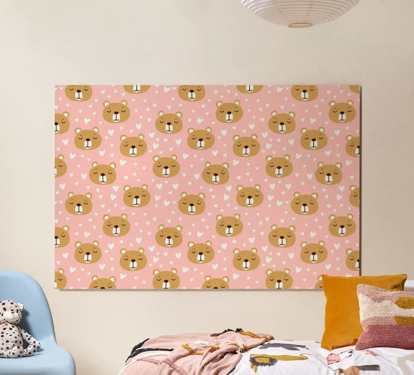 Cute Bear Pattern poster da treechild