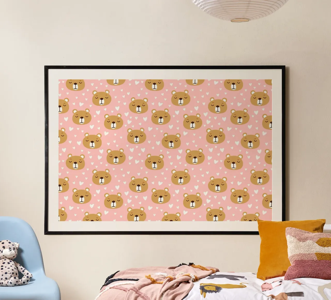 Cute Bear Pattern poster de treechild