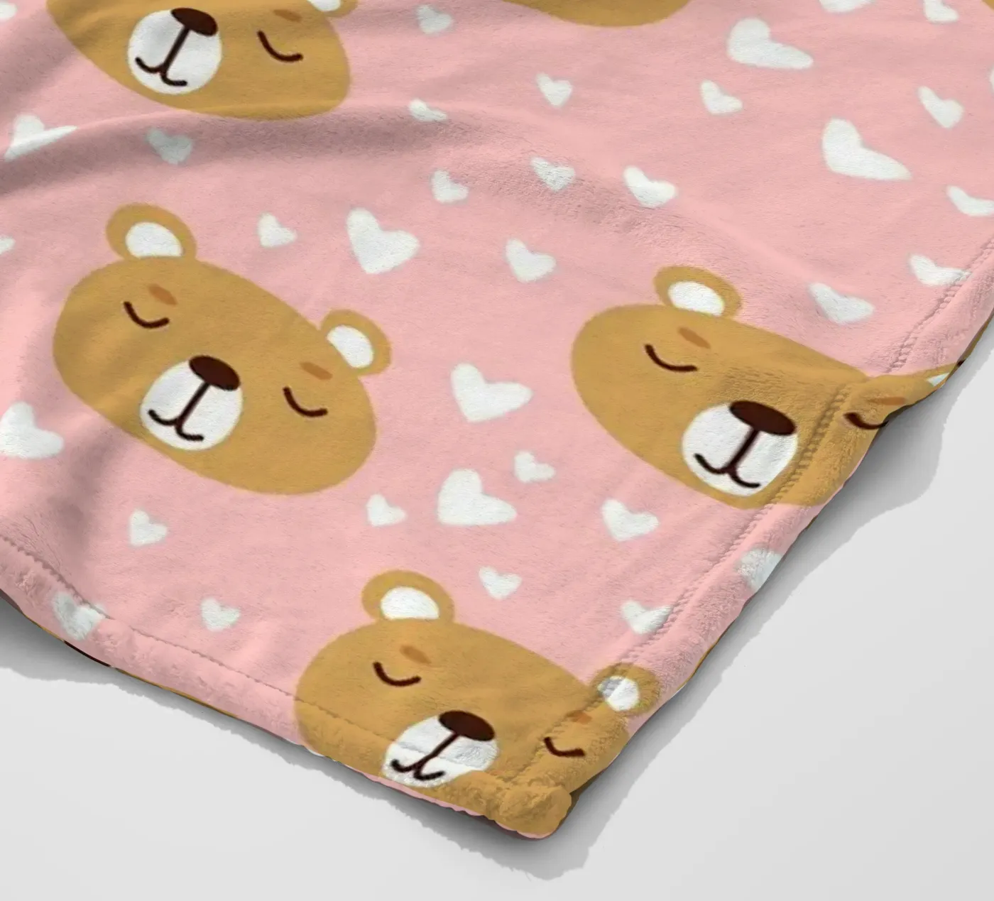 Cute Bear Pattern coperta in pile da treechild
