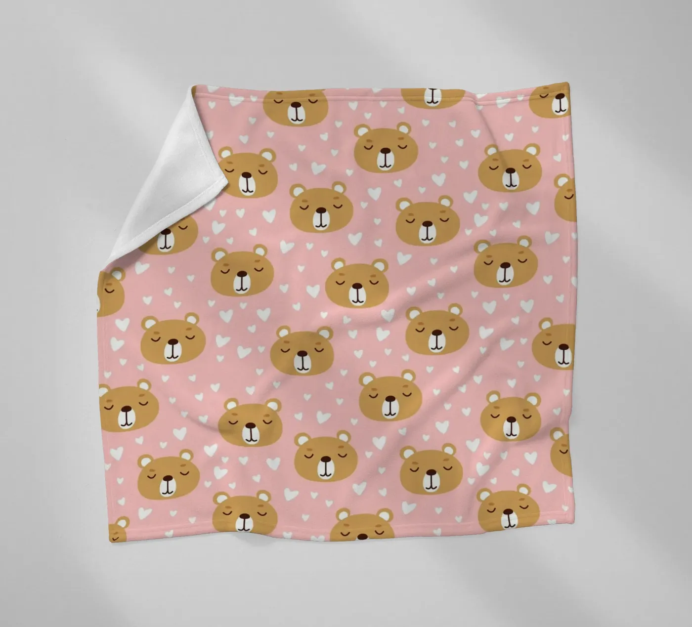 Cute Bear Pattern coperta in pile da treechild