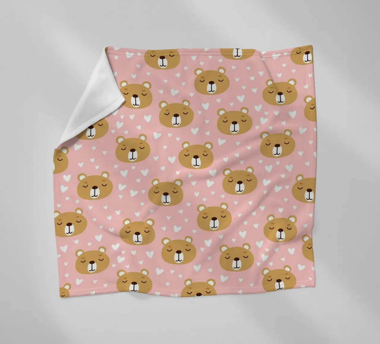 Cute Bear Pattern Fleecedecke von treechild