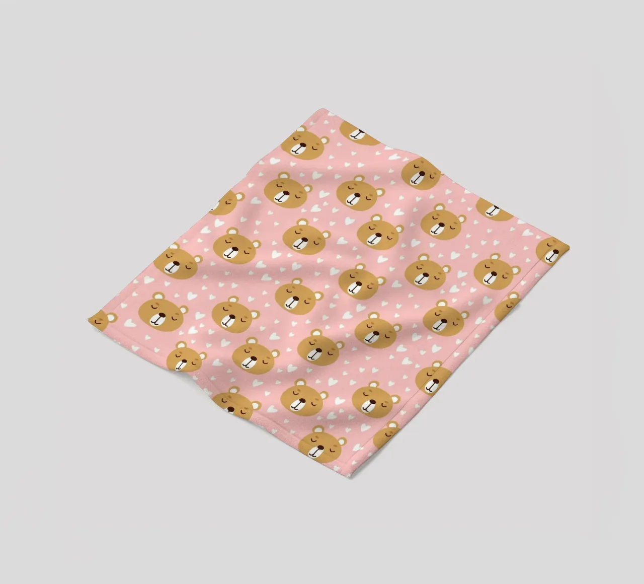 Cute Bear Pattern Fleecedecke von treechild