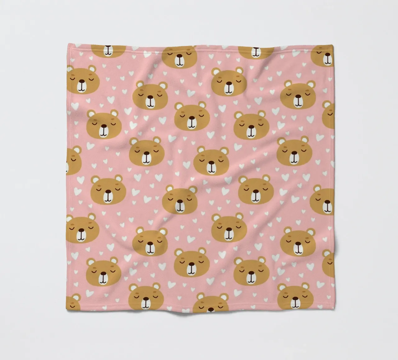 Cute Bear Pattern Fleecedecke von treechild