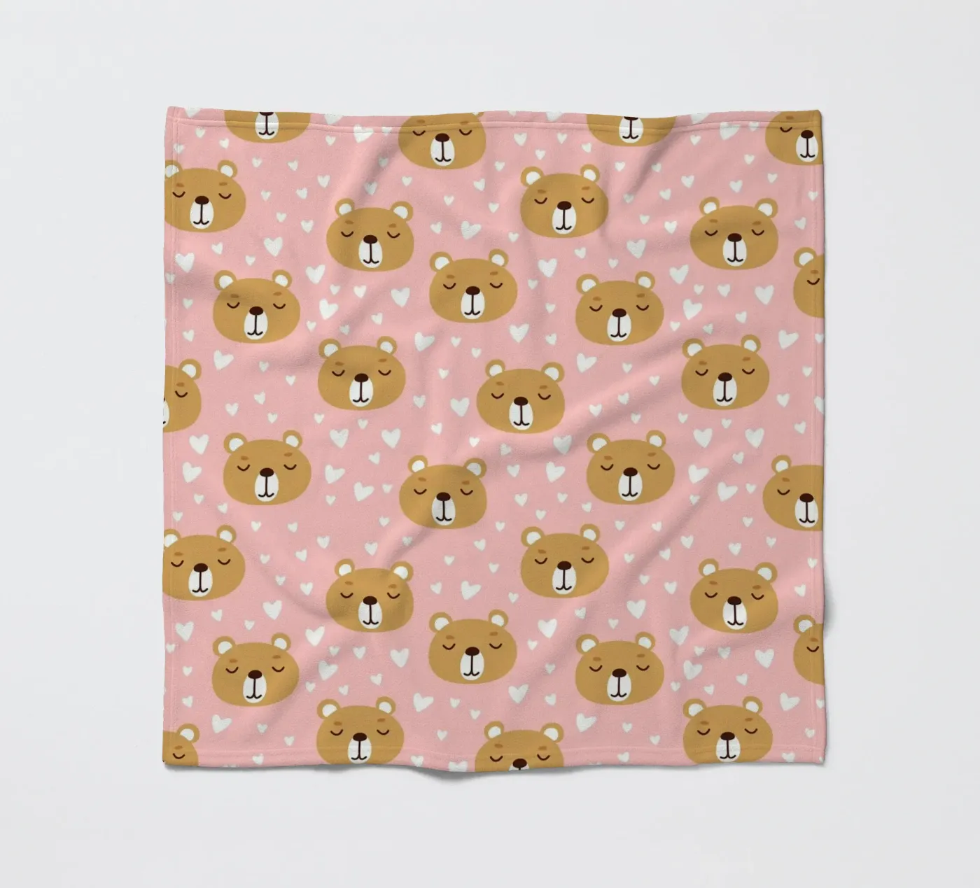 Cute Bear Pattern coperta in pile da treechild