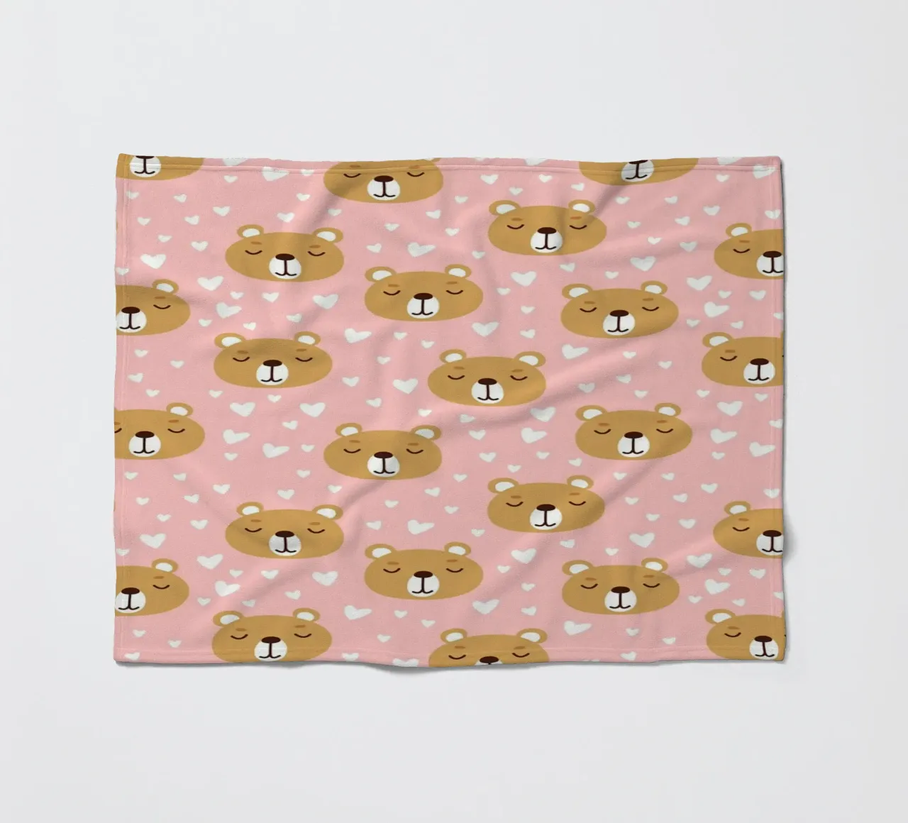 Cute Bear Pattern Fleecedecke von treechild