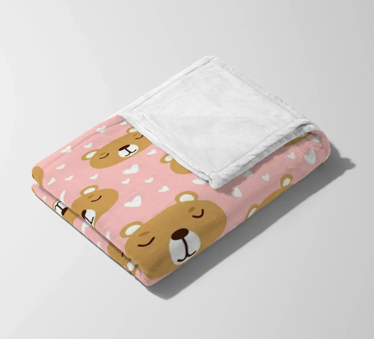 Cute Bear Pattern Fleecedecke von treechild