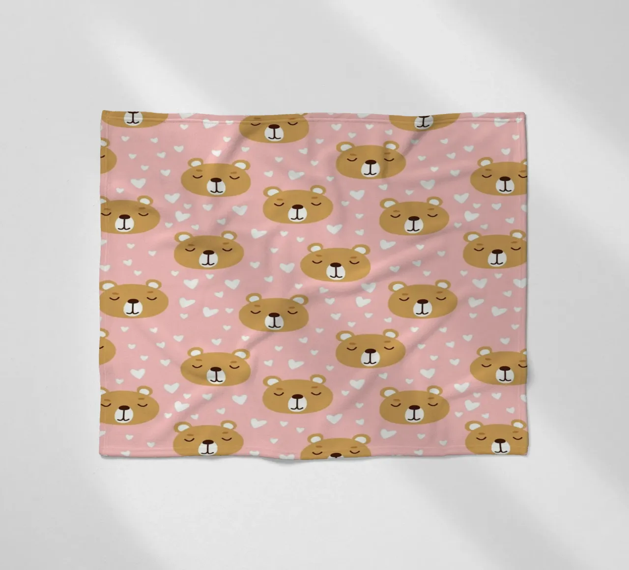 Cute Bear Pattern Fleecedecke von treechild