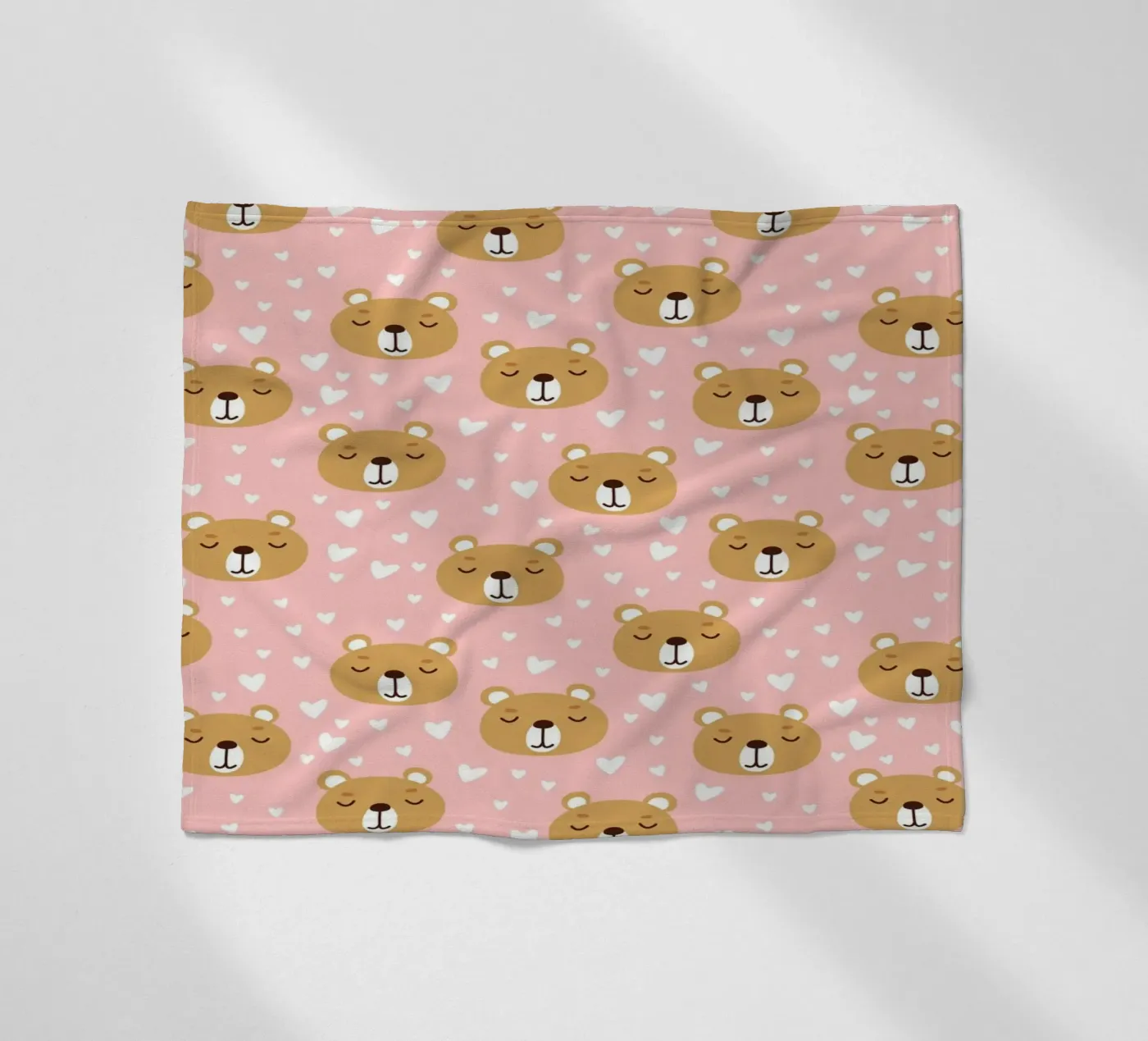 Cute Bear Pattern coperta in pile da treechild